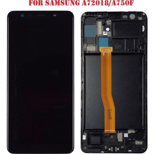 Original LCD For Samsung Galaxy A7 2018 A750 Display With Frame 6.0" A750F SM-A750F A750FN A750G LCD Screen