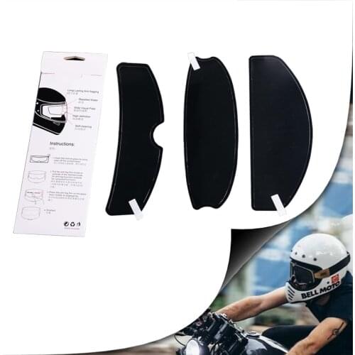 Helmet Clear Anti-Fog Patch Film Universal Lens Film For Motorcycle Visor Shield Fog Resistant Moto Racing Accessories