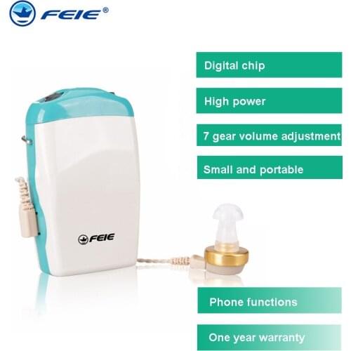 S-18 Hearing Aid Portable Ear Care Voice Hearing Loudspeaker Pocket High Power Wired Box Mini For Elder Sound Amplifier