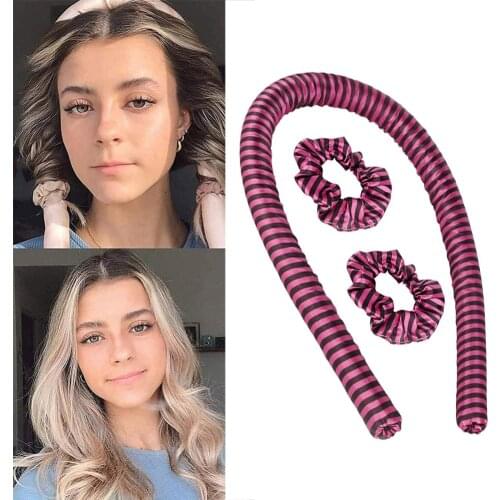 Heatless Hair Curler Heatless Curling Rod Headband With 2 Hair Ties And 1 Hair Clip No Heat Hair Rollers For Long Hair Curler