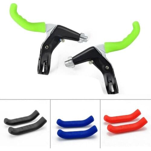 2Pcs Bicycle Brake Handle Silicone Sleeve Cover Bike Folding Bicycle Brake Handle Protective Cases Silicone Cover