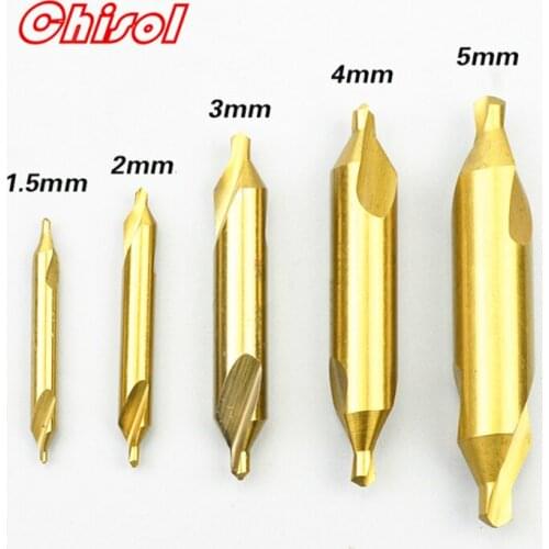 1mm 1.5mm 2mm 3mm 4mm 5mm 6mm A Type 10pcs/set HSS CO M35 60 degree with cobalt spiral center drill Processing stainless steel