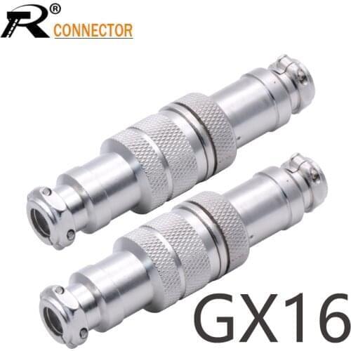 10sets GX16 2/3/4/5/6/7/8/9 Pin Male & Female 16mm L70-78 Circular Aviation Socket Plug Wire Panel Connector Full set Aviation