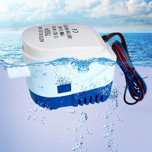 750GPH 1100GPH Automatic boat bilge pump 12V 24V DC submersible electric water pump small 12 v volt 750 1100 gph auto