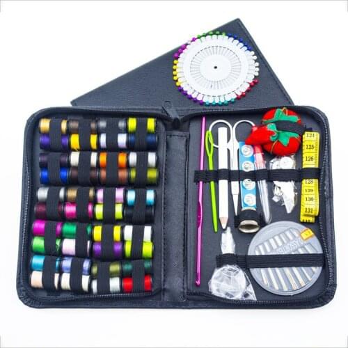 129pcs/set Portable Home Travel Cross Stitch Sewing Box Kitting Needles Kits Household Embroidery Craft Sewing Tool Accessories
