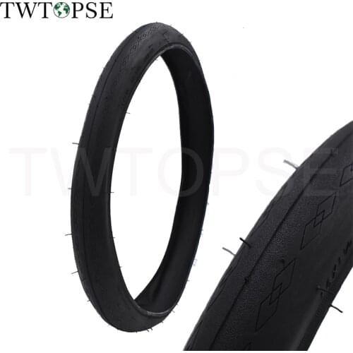 TWTOPSE 16" 349 Bicycle Bike Tire For Brompton Folding Bike Cycling Tire 80-110PSI 120TPI Anti Puncture Ultralight 205g Tires