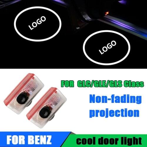 2PC 12V LED car door laser projector logo Welcome Shadow Lamp for Mercedes / Benz GLE GLS GLC