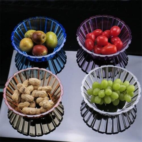 Acrylic snack plate bar dried fruit plate snacks small fruit bucket seasoning bowl