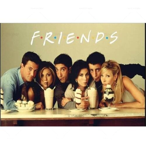 Friends Tv Show 5D Diamond Painting Classic Character Diamond Mosaic Diy Full Round Diamond Embroidery Cross Stitch Rhinestone