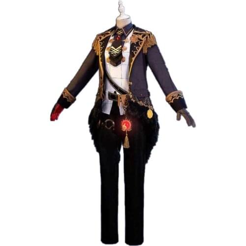 Anime Genshin Impact Diluc Cosplay Costume Coat Shirt Pants Gloves Daily Carnival Party Festival Uniform Brand New