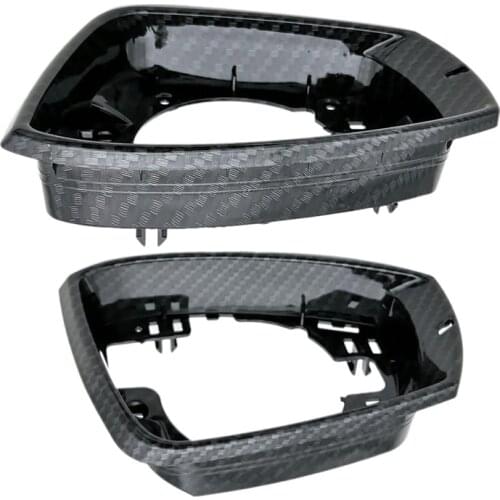 Car Side Mirror Frame, for P-OLO MK5 6C 2014-2018 6R 2009-2013 Side Wing Mirror Housing Replacement Trim, Carbon Fiber