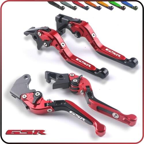 For SUZUKI GSR 750 2011-2018 GSR 600 2006-2011 GSR 400 2008-2012 Motorcycle Accessories CNC Short Brake Clutch Levers LOGO GSR