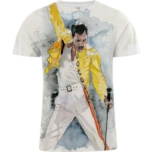 Unisex Size 3d Print T Shirts The Queen Rock Band Commemorative Shirt Concert Stage Star Men And Women