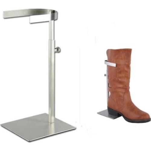 Hot sale 5pcs high quality Boots display stand Mens/Womens high boots holder adjustable stainess steel shoes display rack