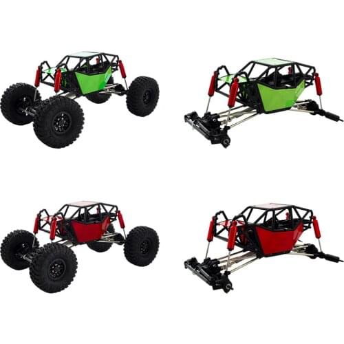 310mm Wheelbase RC Chassis with Roll Cage for SCX10 RC Crawler Trucks Hobby