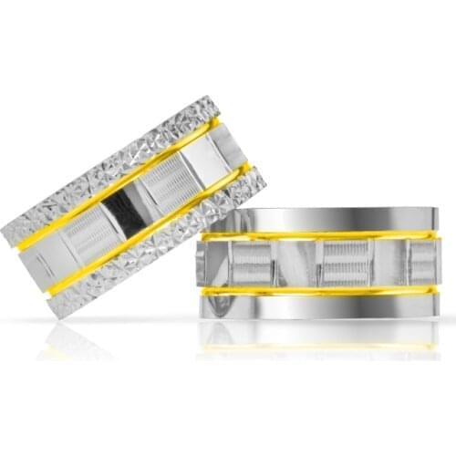 SILVERFONI 925 Sterling Real Silver Wedding Rings Set For Men And Women Luxury Jewelry Fashion Engagement Anniversary New Season