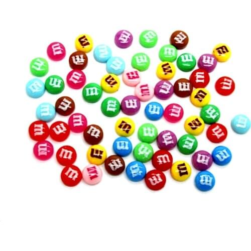 LF 100Pcs 8mm Mixed Haif Round Resin Cabochon Flatback Decoration Crafts Embellishments For Scrapbooking Diy Accessories