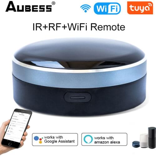 Tuya Smart Home WiFi+Bluetooth Module Radio Frequency RF433 Infrared Voice Remote Universal Remote Control support alexa google