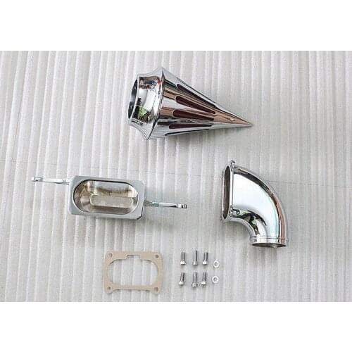 Chrome Spike Air Cleaner Kits Intake Filter For Warrior 02 03 04 05 05 06 07 08 09 [MP15]