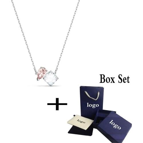 New ATTRACT SOUL zodiac Necklace Elegant Simple Crystal Romance Charming Temperament Female Jewelry