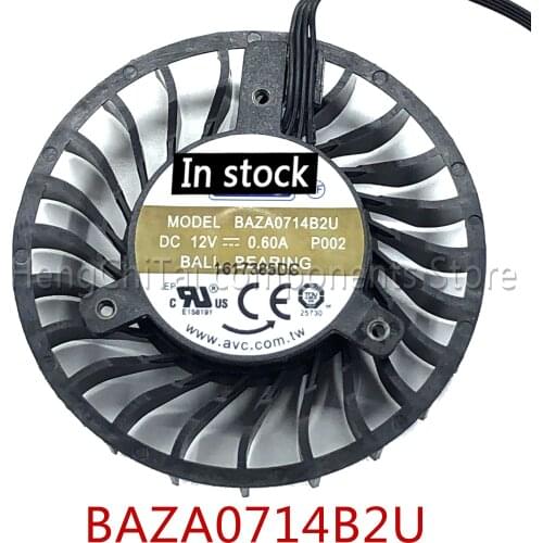 Original 100% working NewAVC BAZA0714B2U For P4000 M4000 Graphics Card Fan P001 P002