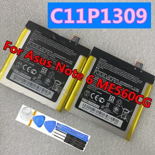 Original New High Quality C11P1309 3130mAh Battery For Asus ME560CG,Fonepad Note FHD6,K00G,Fonepad Note 6 Batteries