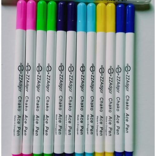 2pc/lot Blue Water Soluble Fabric Marking Pen Sewing Machine Accessories Patchwork Ruler Quilting Tools Diamond Painting Pen