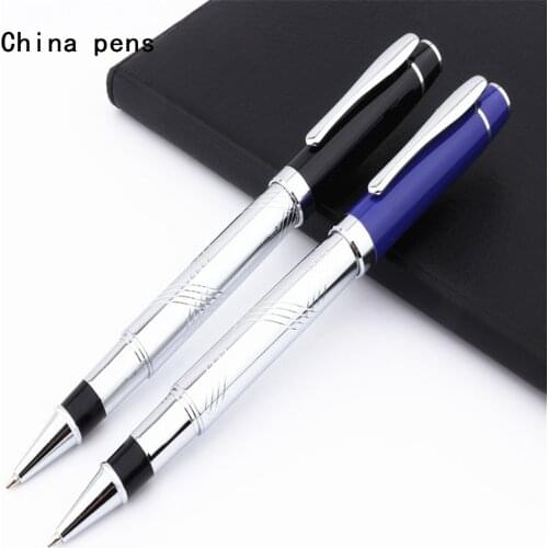 Luxury quality 800 Platinum spiral lien Pattern Business office Medium Nib Rollerball Pen New School student Supplies Pens