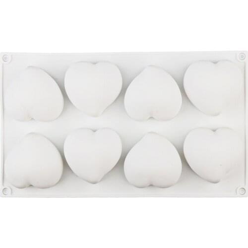Silicone Cake Mold Food grade Silicone Non-stick 8 Holes Lovely Love For Jelly,Chocolate,Epoxy resin,Candy,Cake decoration