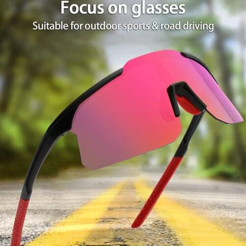 Outdoor Sports Sunglasses Men Women Cycling Glasses Big Frame Anti-UV Driving Sunglasses Polarized Riding Goggles Eyewear