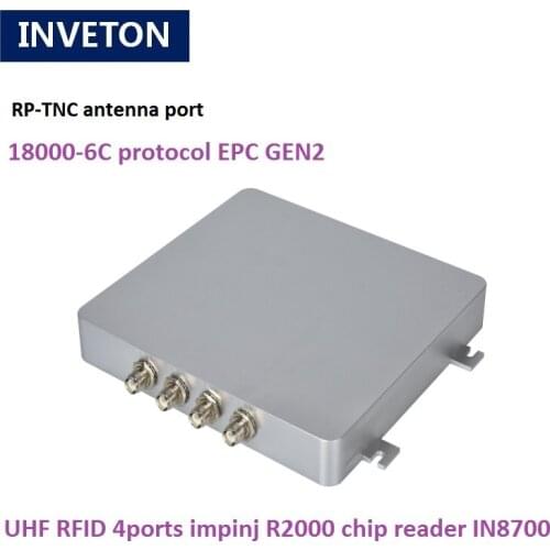 Marathon Timing System 4 RP-TNC Antenna Ports UHF RFID Fixed Reader Bib Numbers with Timing System