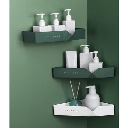 Bathroom shelf Toilet washstand non-punch wall hanging triangle shower shelf