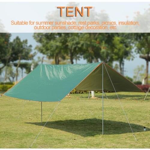 3x3m Awning Waterproof Tarp Tent Shade Ultralight Garden Canopy Sunshade Outdoor Camping Hammock Tourist Beach Sun Shelter