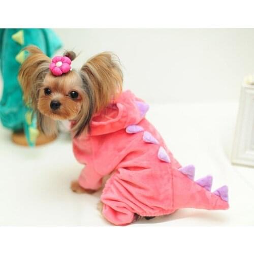 Funny Dog Clothes Pet Dragon Puppy Coat Dinosaur Clothing Up Teddy Hoodies Chihuahua Jersey Clothing for Small Dogs 15