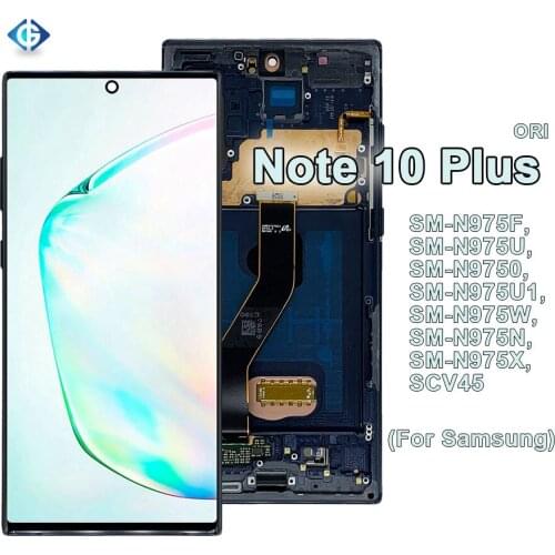Factory Price 6.8'' LCD with Touch Screen+Frame For Samsung Note 10+ Digitizer for Samsung Note 10 Plus N975 Display Pantalla