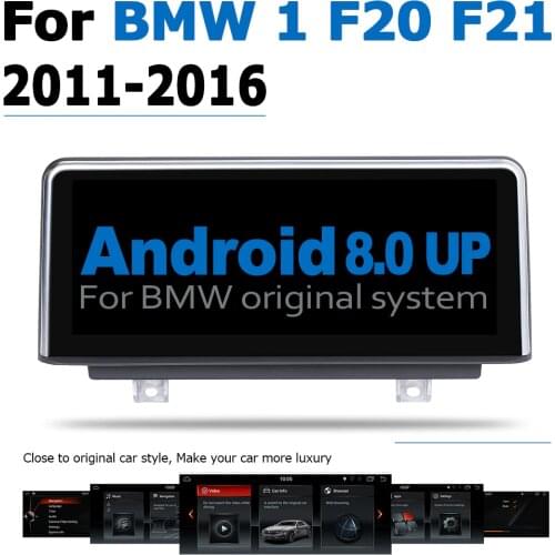 10.25" HD Android 8.0 up Car Audio Stereo GPS Navi Map For BMW 1 F20 F21 2011~2016 NTB Multimedia Player Original Style Radio