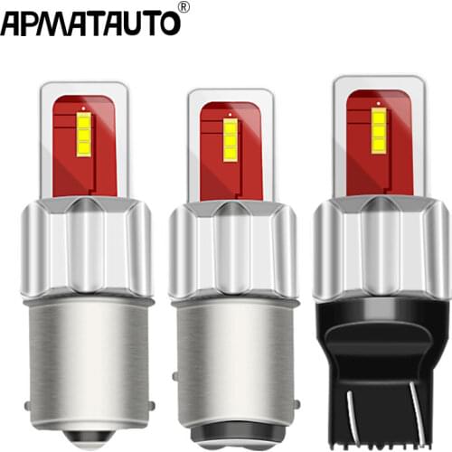 2pcs P21W LED BA15S 1156 T20 7443 W21/5W P21/5W 1157 BAY15D LED Car Light Bulb 7440 WY21W W21W BAU15S PY21W Auto Signal Lamp