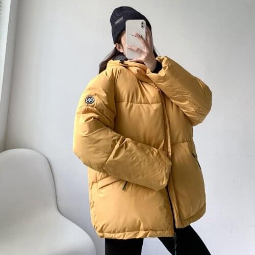2021 Winter Women loose Parkas Jackets Casual Thick Warm Hooded Pattern Coat Female Winter Outwear Snowwear Jacket parkas