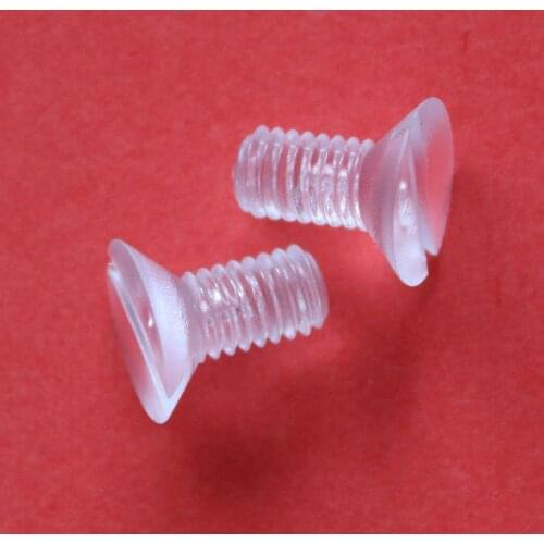 22pcs M4 M6 M8 M10 transparent screw knob bolt slotted Sink head screws hand twist bolts PC clear plastic machine thread nail