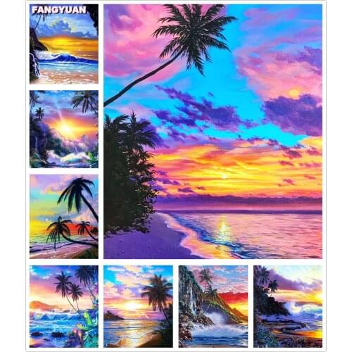 Full Drill Diamond Painting Landscape Tree Diamond Embroidery Mosaic Cross Stitch Kits Diamond Art Rhinestones Home Decoration