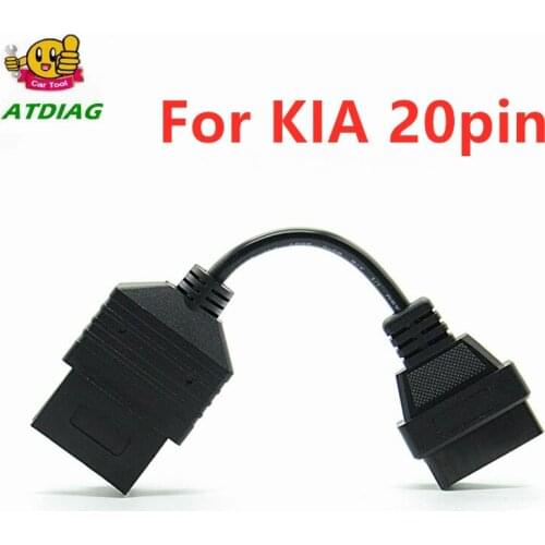 Hot Selling For KIA Sportage Diagnostic Cable 20 pin to 16pin Car Diagnostics Adapter 20 pin for KIA 20pin OBD2 Car Connector