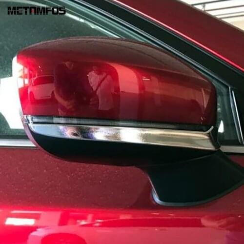 For Mazda Cx-8 Cx8 2017-2019 2020 2021 Chrome Rear View Side View Door Mirror Strip Molding Trim Sticker Accessories Car Styling