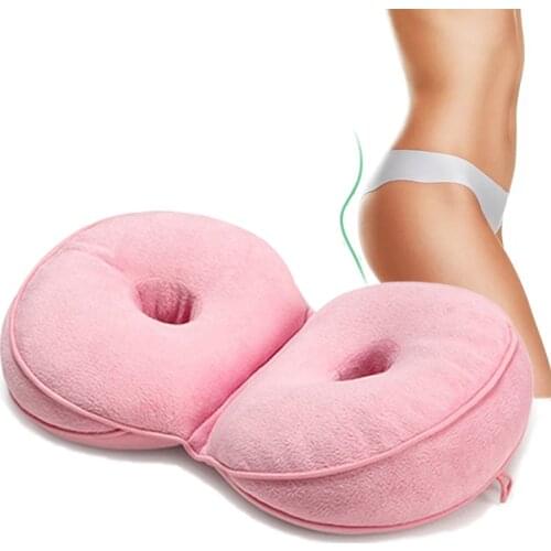 Dual Comfort Orthopedic Seat Cushion for Chairs Memory Foam of Beautify Hip Lift Up Multifunction Throw Cushion Chair Pad