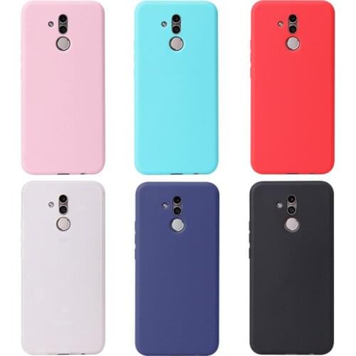 Candy Color Silicone Phone Case For Huawe Mate20 lite Mate 10 20 30 P10 P20 P30 P40 Lite P40 Pro Matte Soft TPU Back Cover