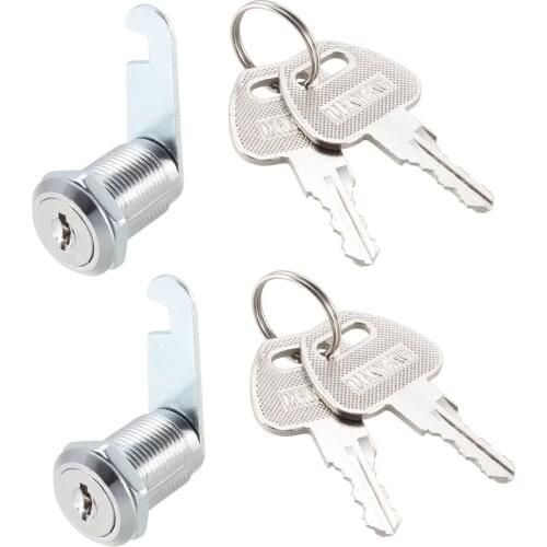 Uxcell Cam Locks 25mm Cylinder Length Fit Up to 5/8-inch Thick Panel Keyed Alike 2Pcs