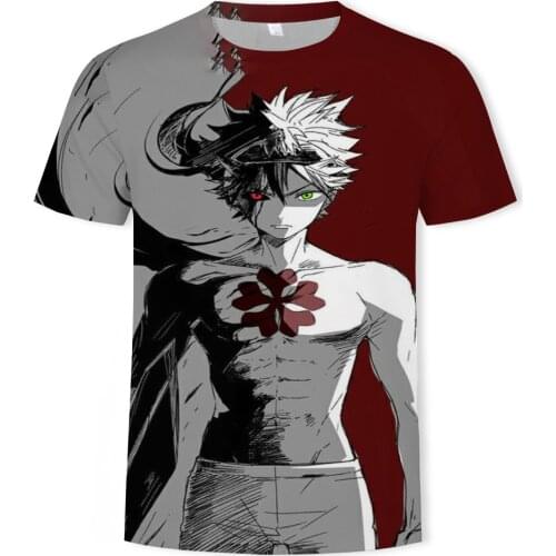 One of the 2021 summer fashion new hero academy 3D printing pattern mens casual cool short-sleeved T-shirt top