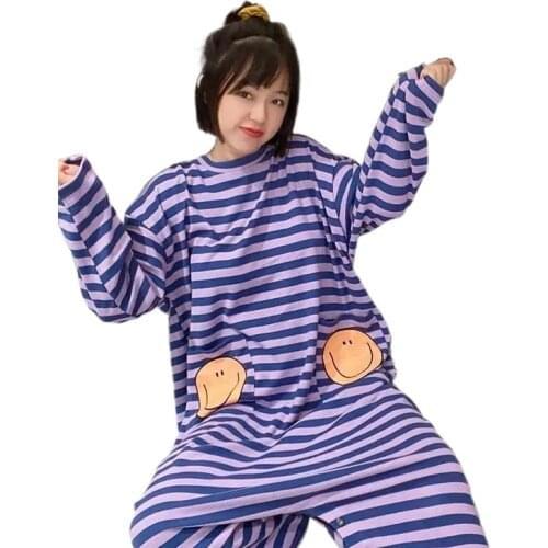 4011C-4 Summer Pajamas Women Pure Cotton Short-sleeved Summer Cute One-piece Pajamas Can Wear Outside Cotton Home Clothes