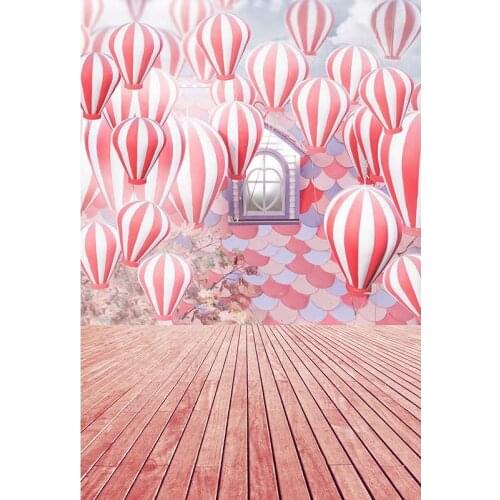 MEHOFOTO Vinyl Photography Background Balloon Window Computer Printed Children Backdrops for Photo Studio CM-6552