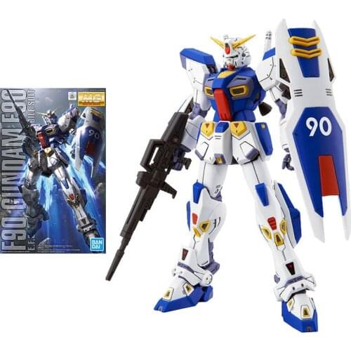 Bandai Gundam Model Kit Anime Figure PB MG 1/100 F90 Gundam AtoZ PRO JECT Genuine Gunpla Action Toy Figure Toys for Children