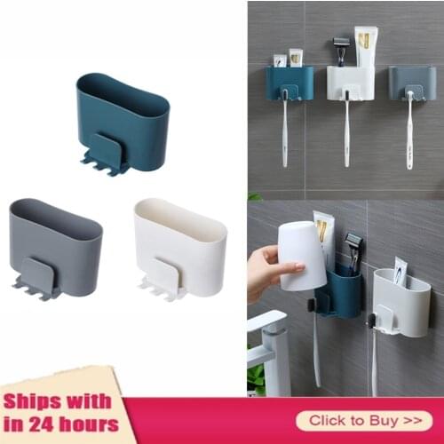 Toothbrush Holder Electric Toothbrush Stand Toilet Shaver Organizer Kids Tooth Brush Storage Rack Bathroom Wall Hanging Holder